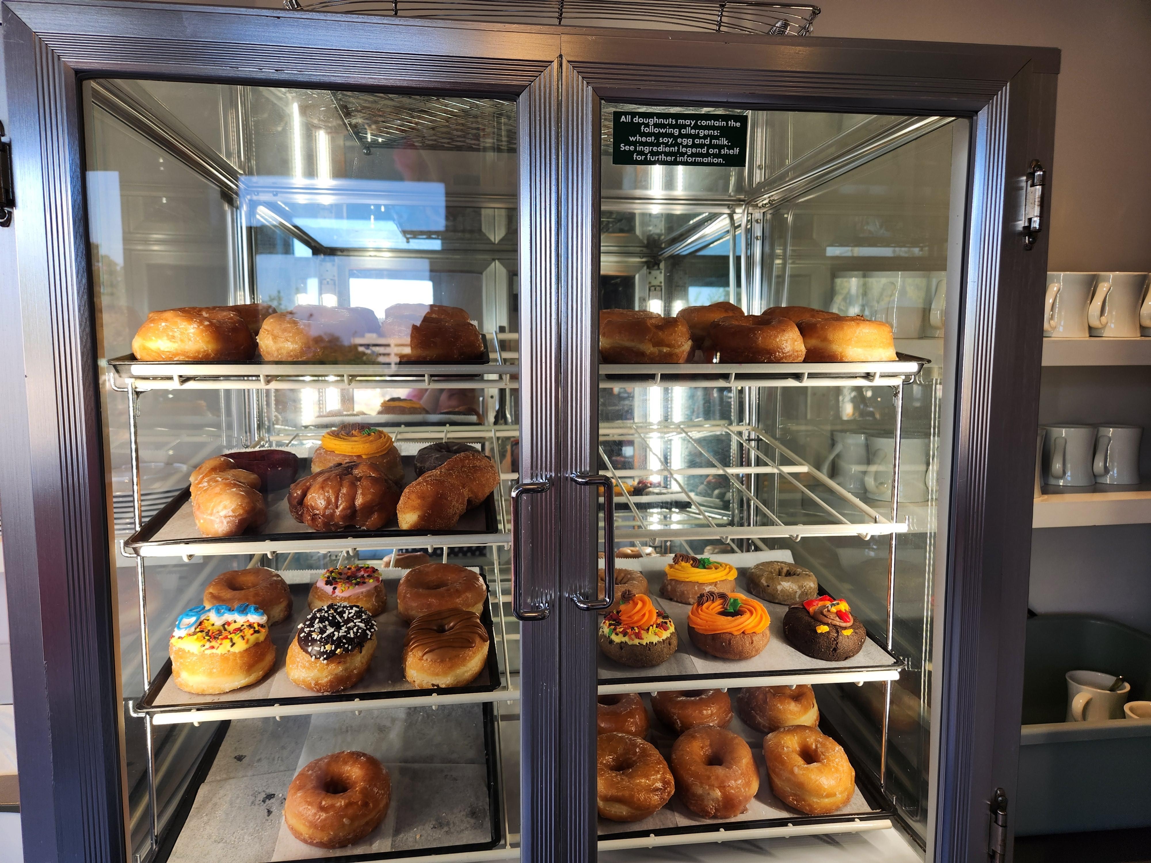 Fresh local doughnuts are  nearly irresistible!