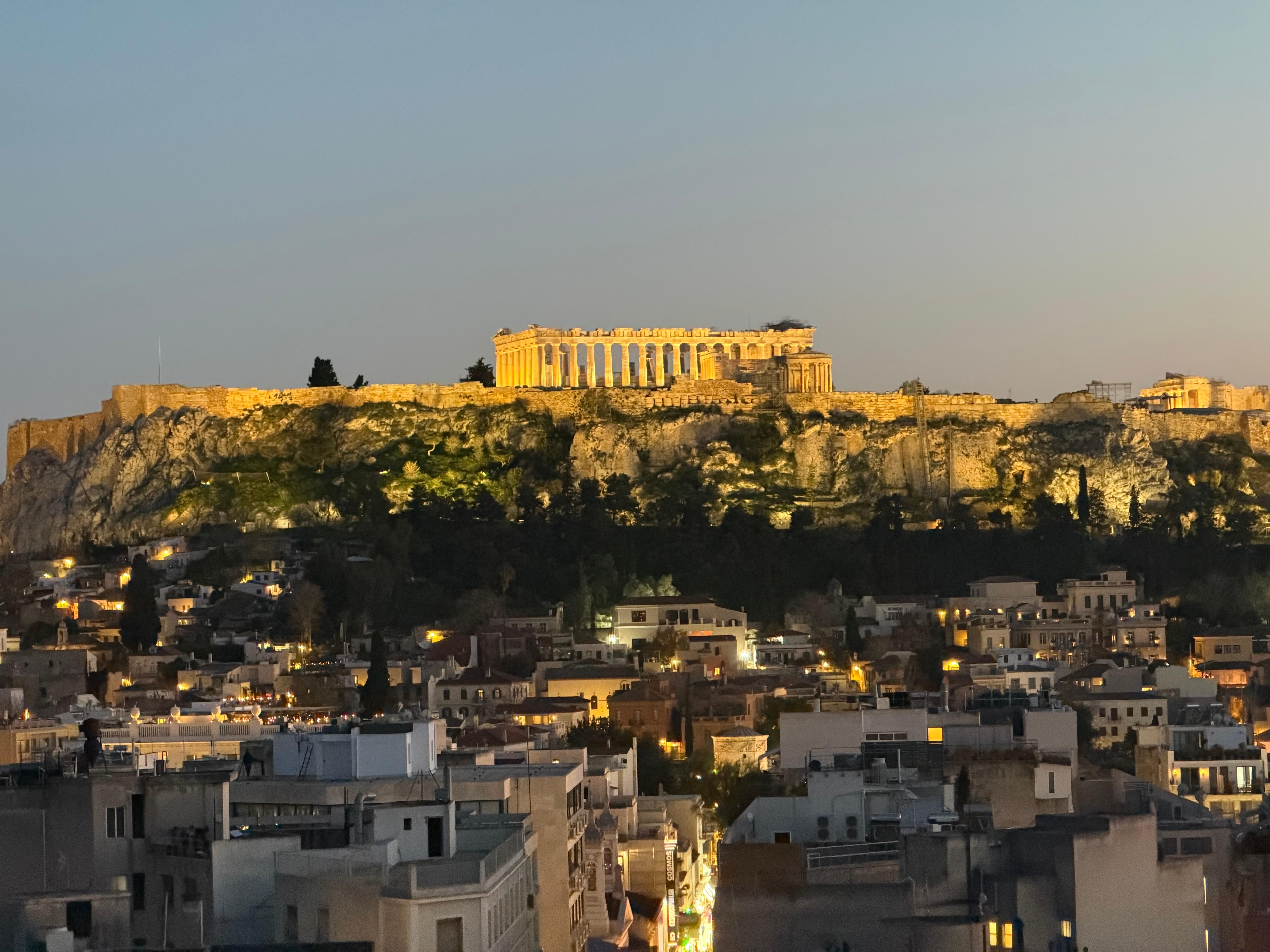 Vista por sol acrópole 