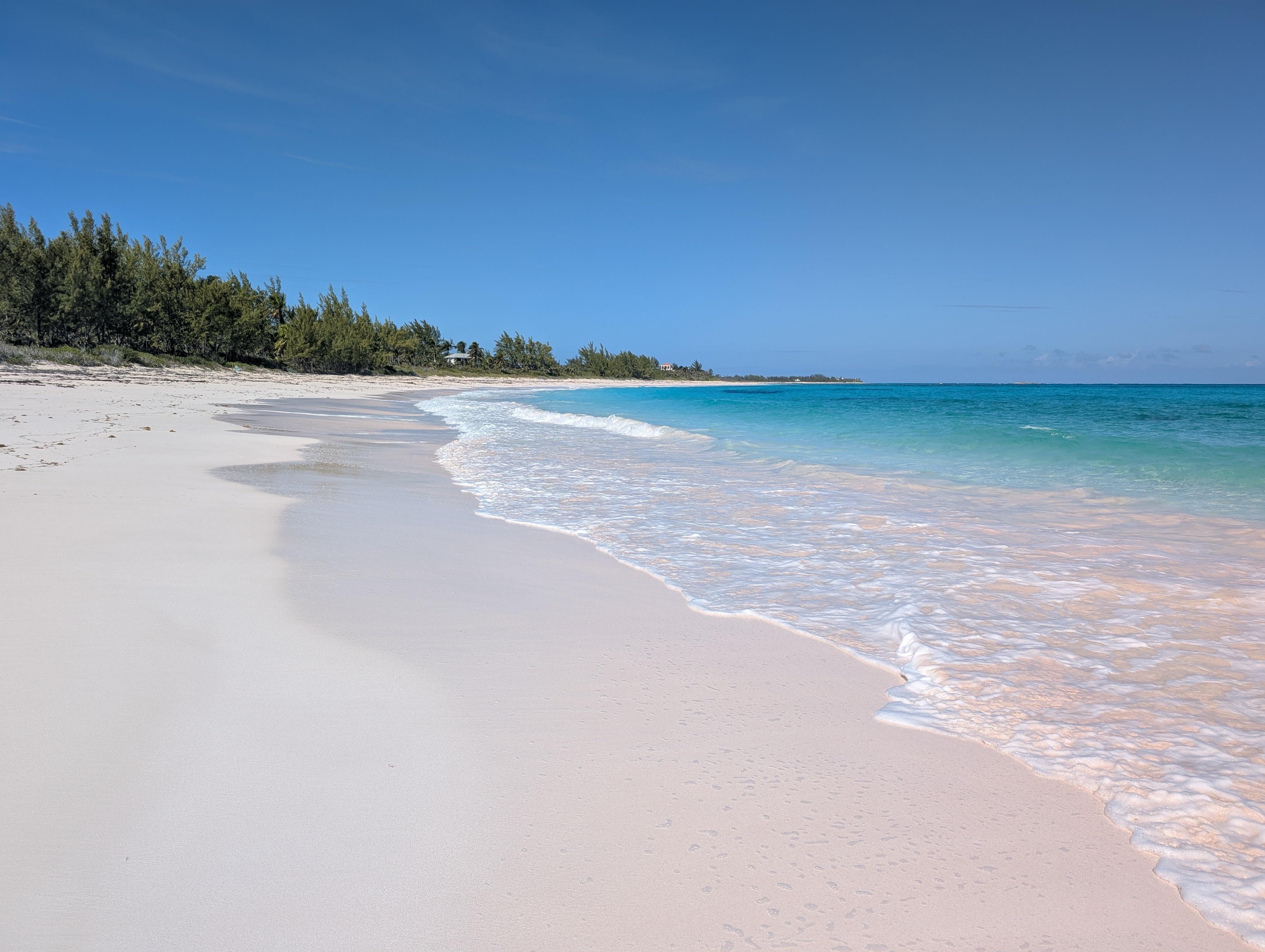 Double Bay beach looking north from the Stone House path.