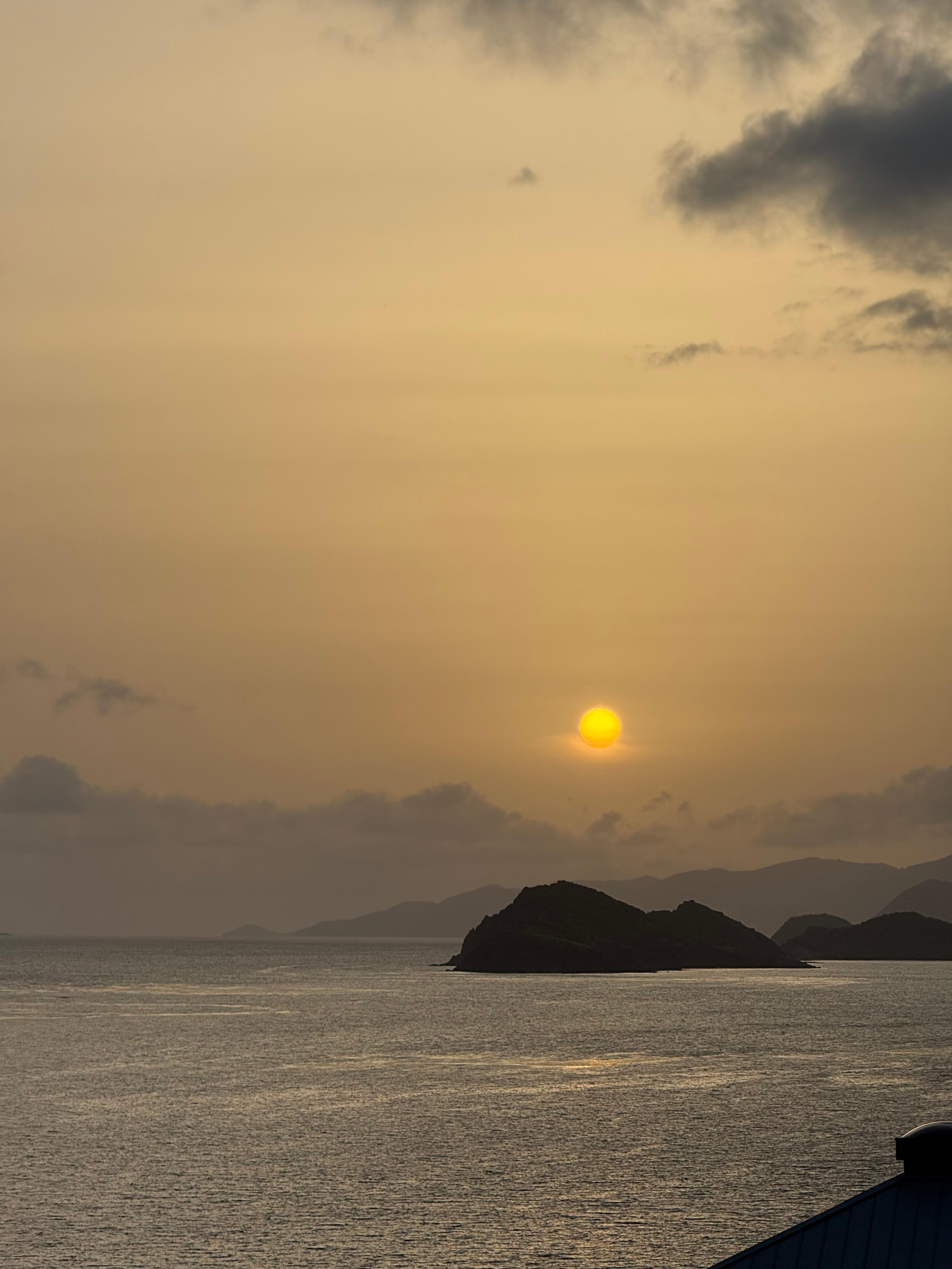 Sunrise from the balcony 