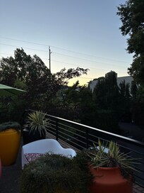 View from rooftop BBQ area