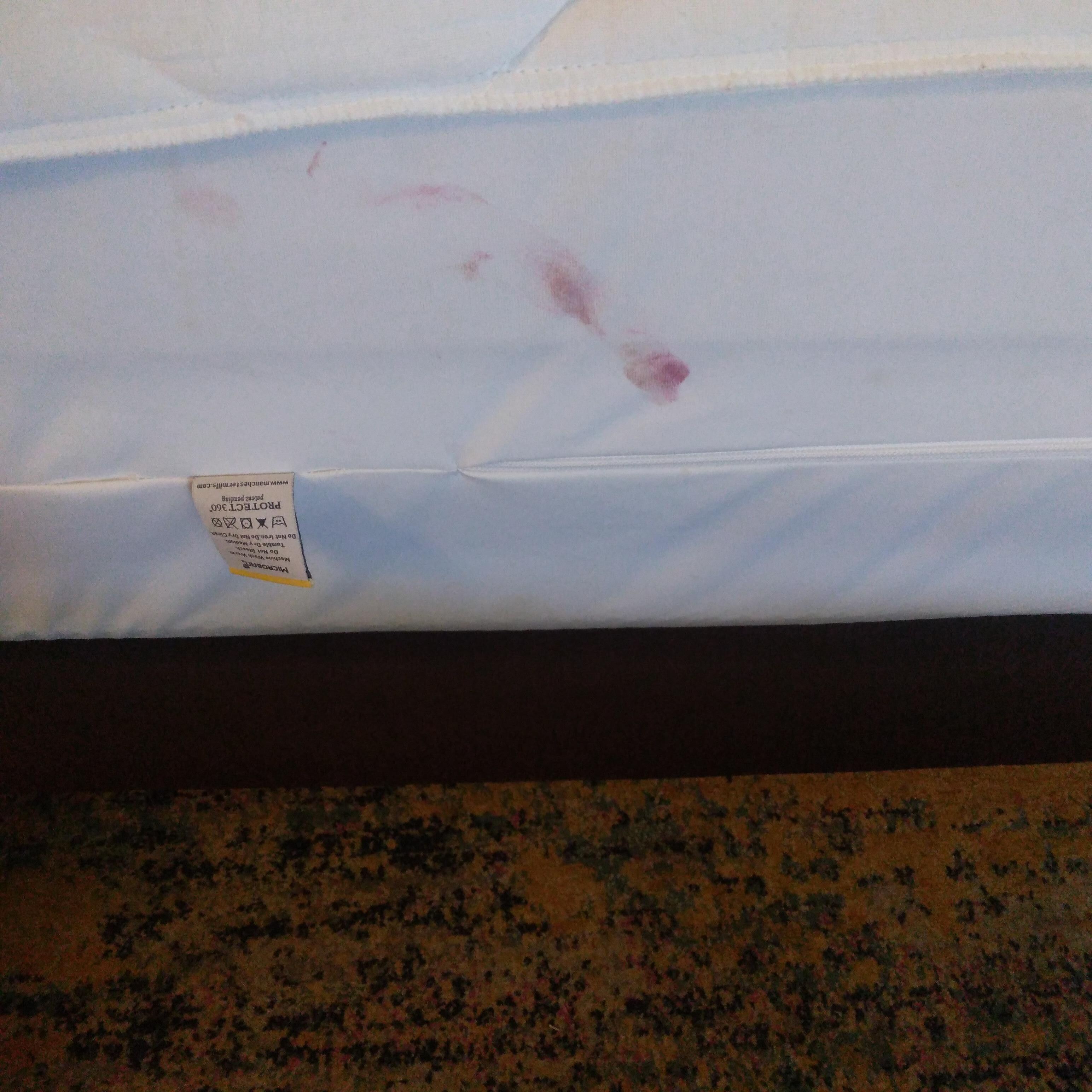 On mattress  cover room 231