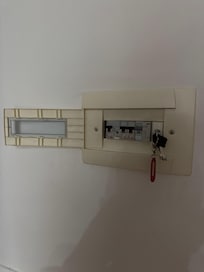 The circuit board inside the unit. It helped when we were at this one because obviously there is a problem between the circuit board and the one at the street entrance