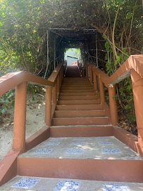 Lots of stairs found to the beach