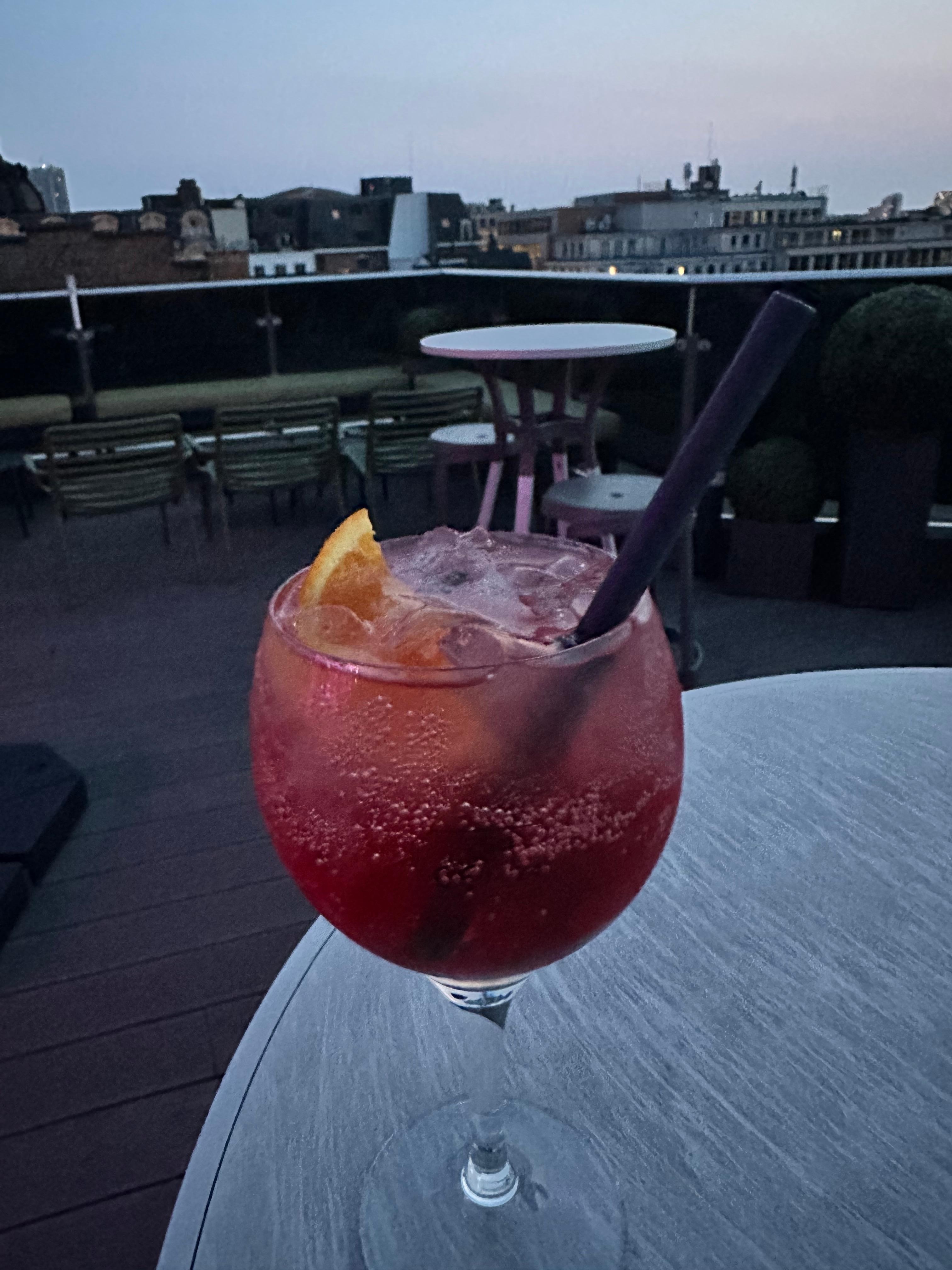 Drinks at the Rooftop Bar