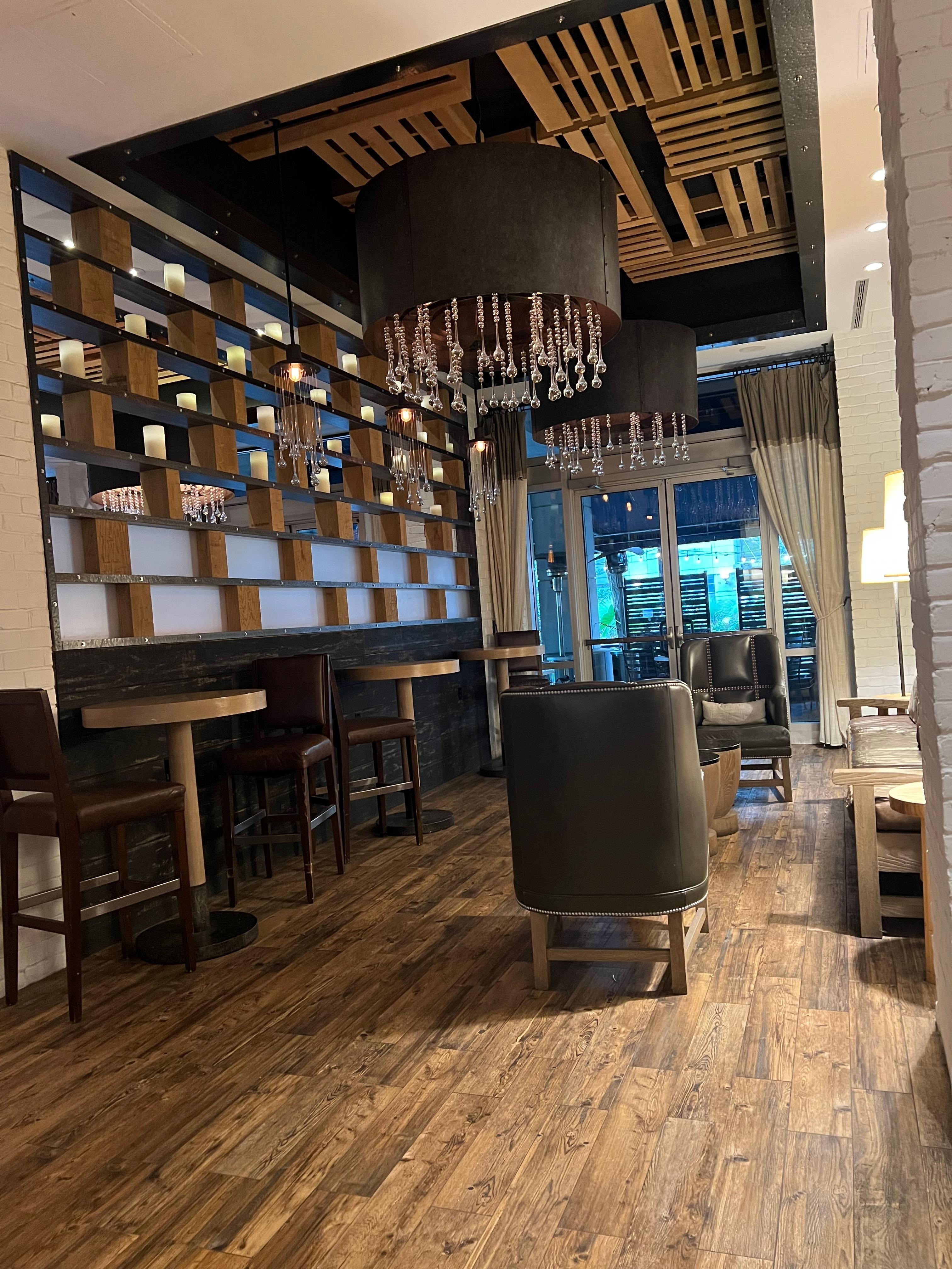 Waiting area for hotel restaurant 