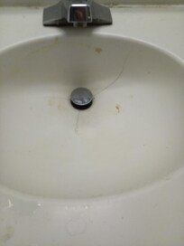 This was the sink when we came in the room