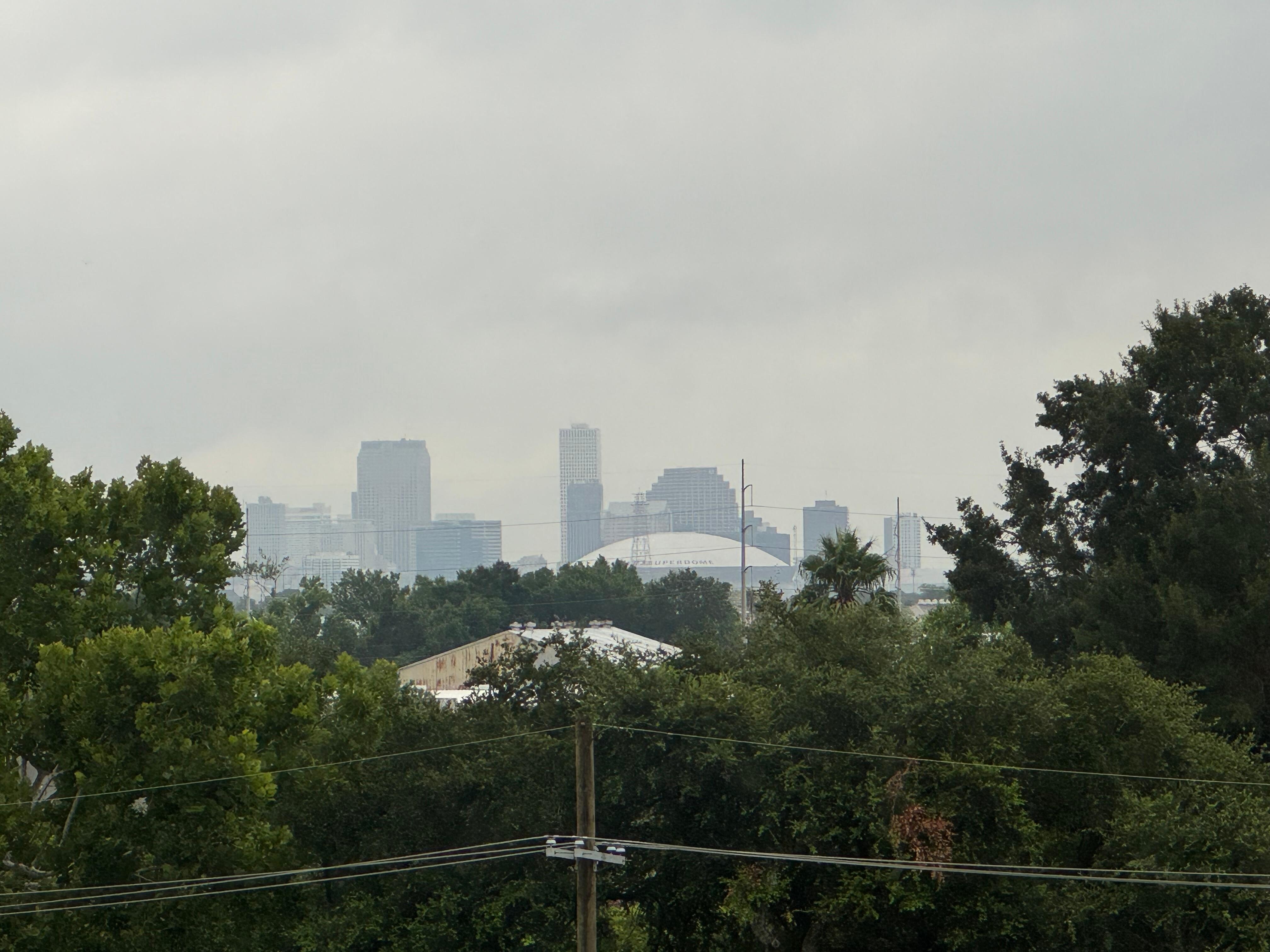 View of the super dome from my room. Everything within a few mins of the hotel. 
