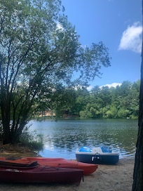 Kayak & Paddle boat at the pond