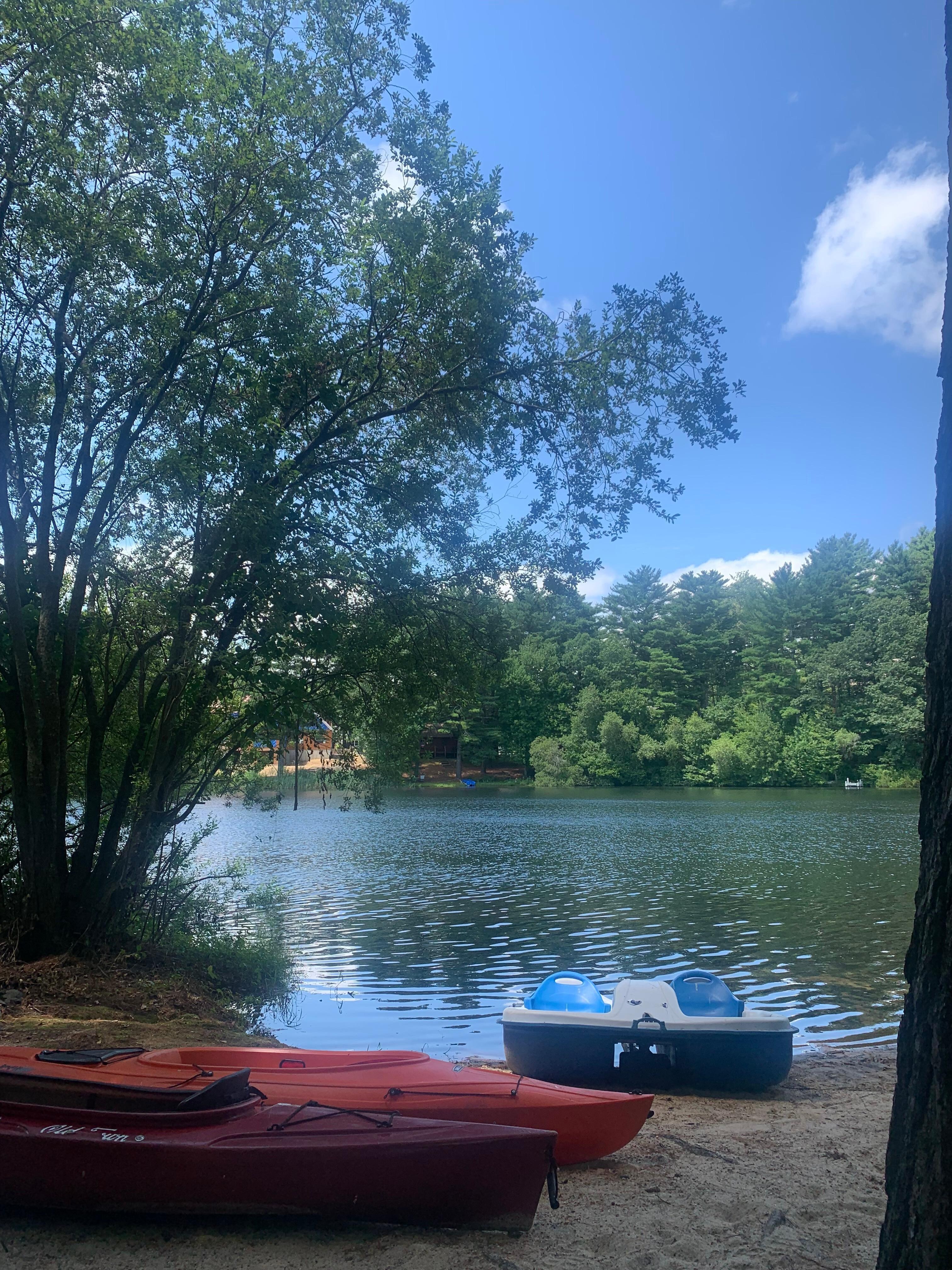 Kayak & Paddle boat at the pond