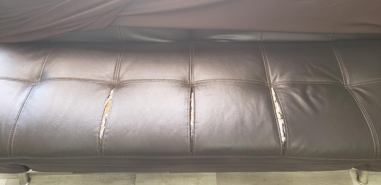Main futon without the cloth cover