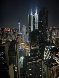 View from our room on the 52nd floor.