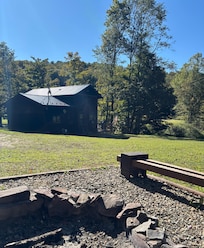 The shack from the fire pit