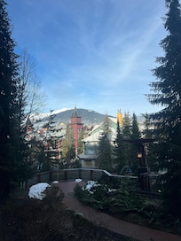 View from our lower level one bedroom apartment