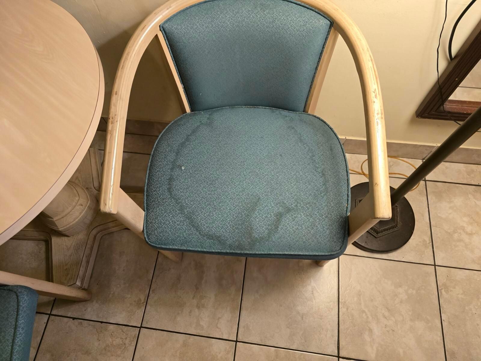 Unknown stain on the other chair
