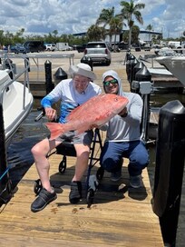 My dad 91 years old and on his last offshore fishing adventure. He loved where we stayed.