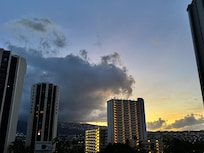 Early morning view from the balcony