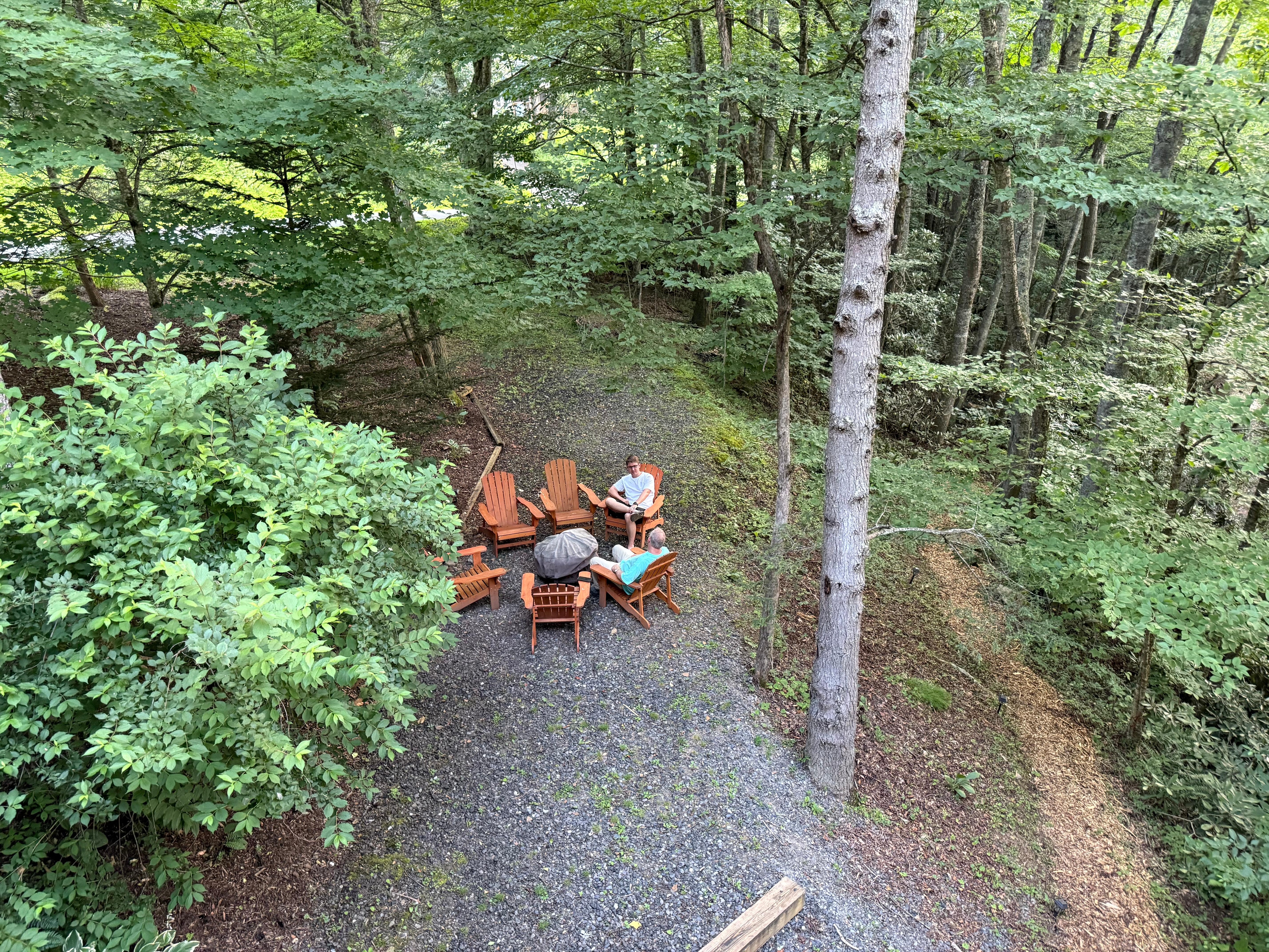 We didn’t get to use the firepit but I could definitely see s’mores and memories being made there.