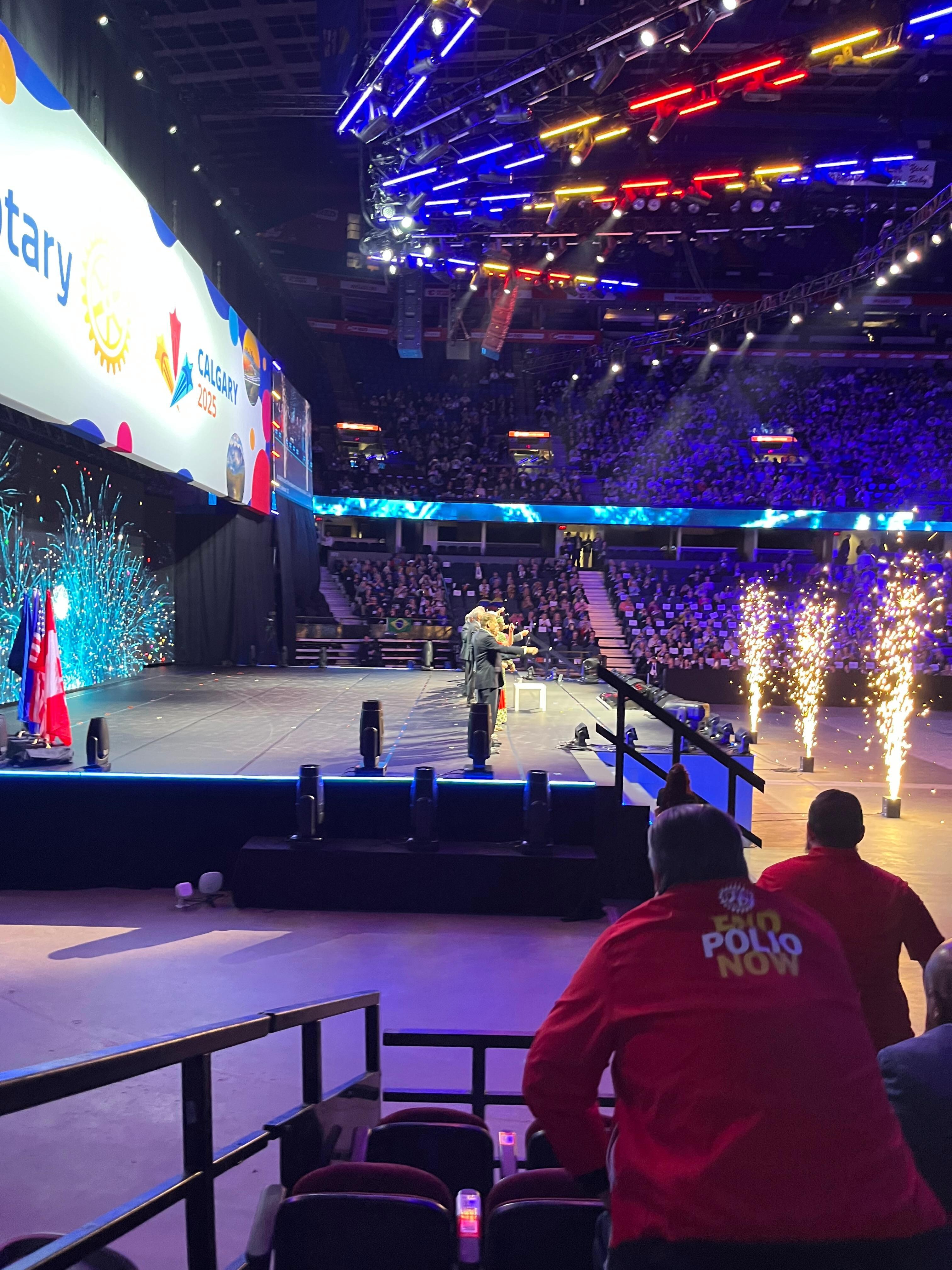 Convention fireworks.