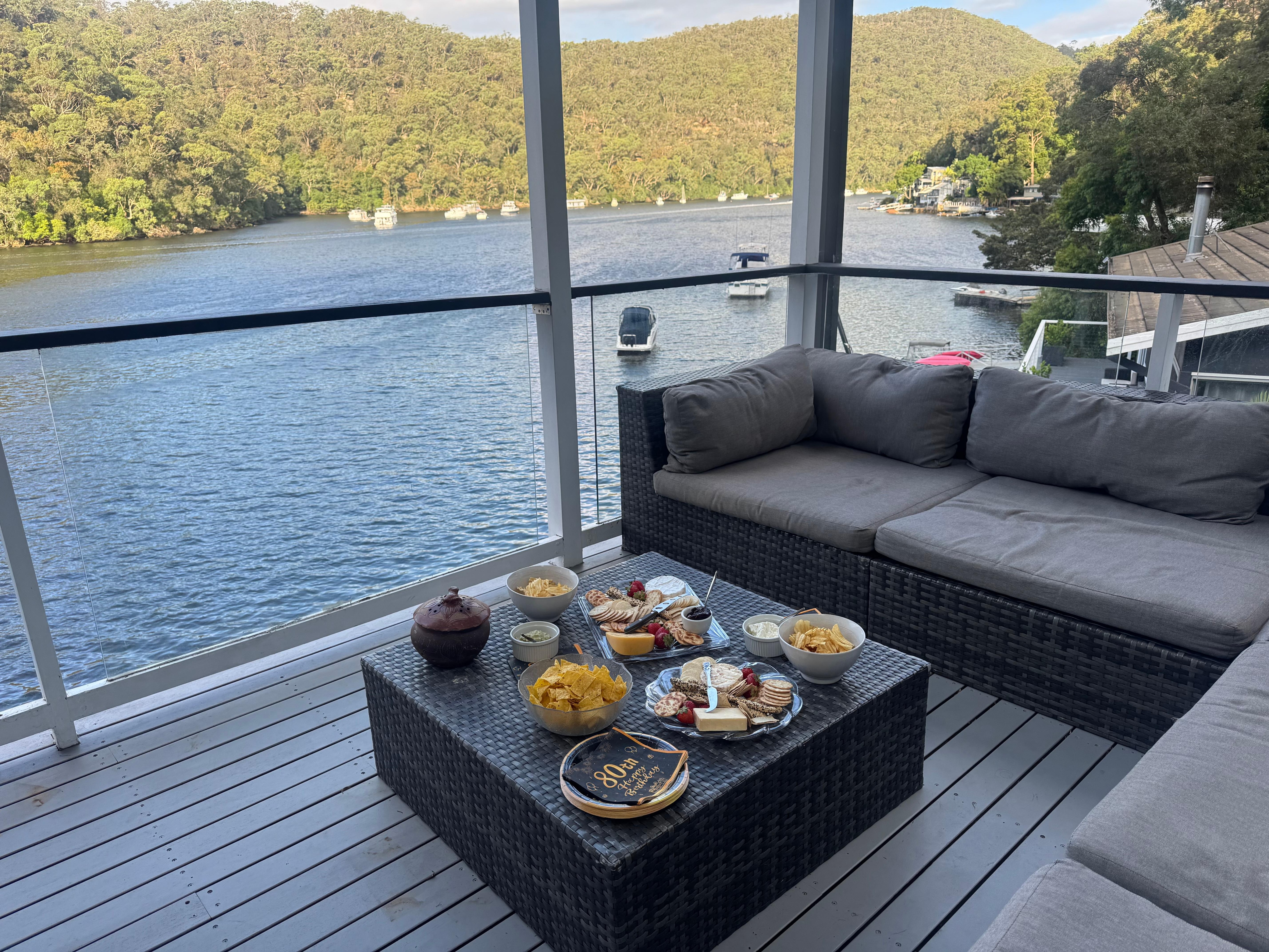 Drinks & nibbles on the deck