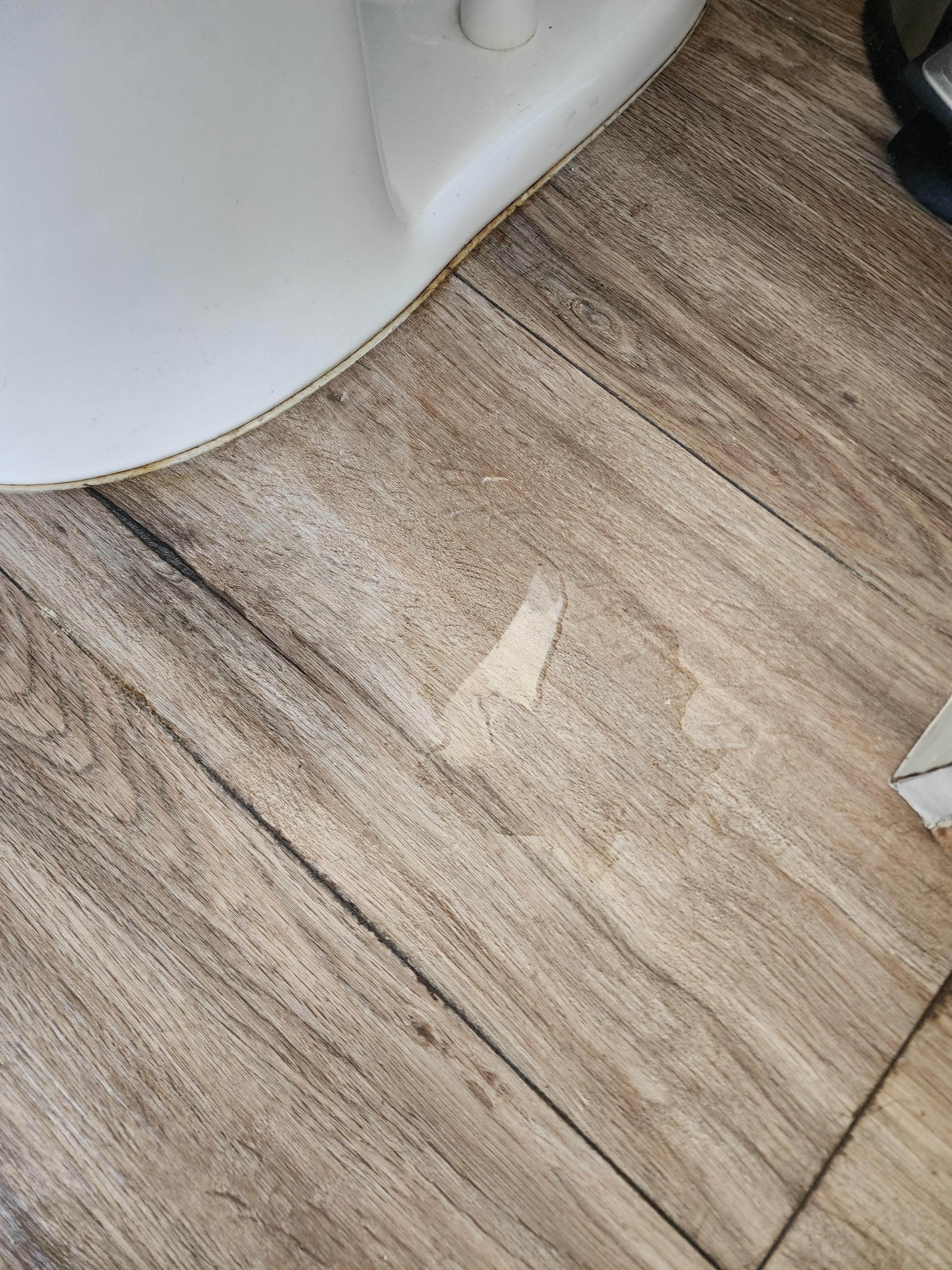 Water leaking from toilet