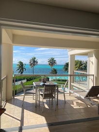 Looking out with slider fully open