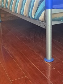 All the floors looked like this. Including the bathroom.