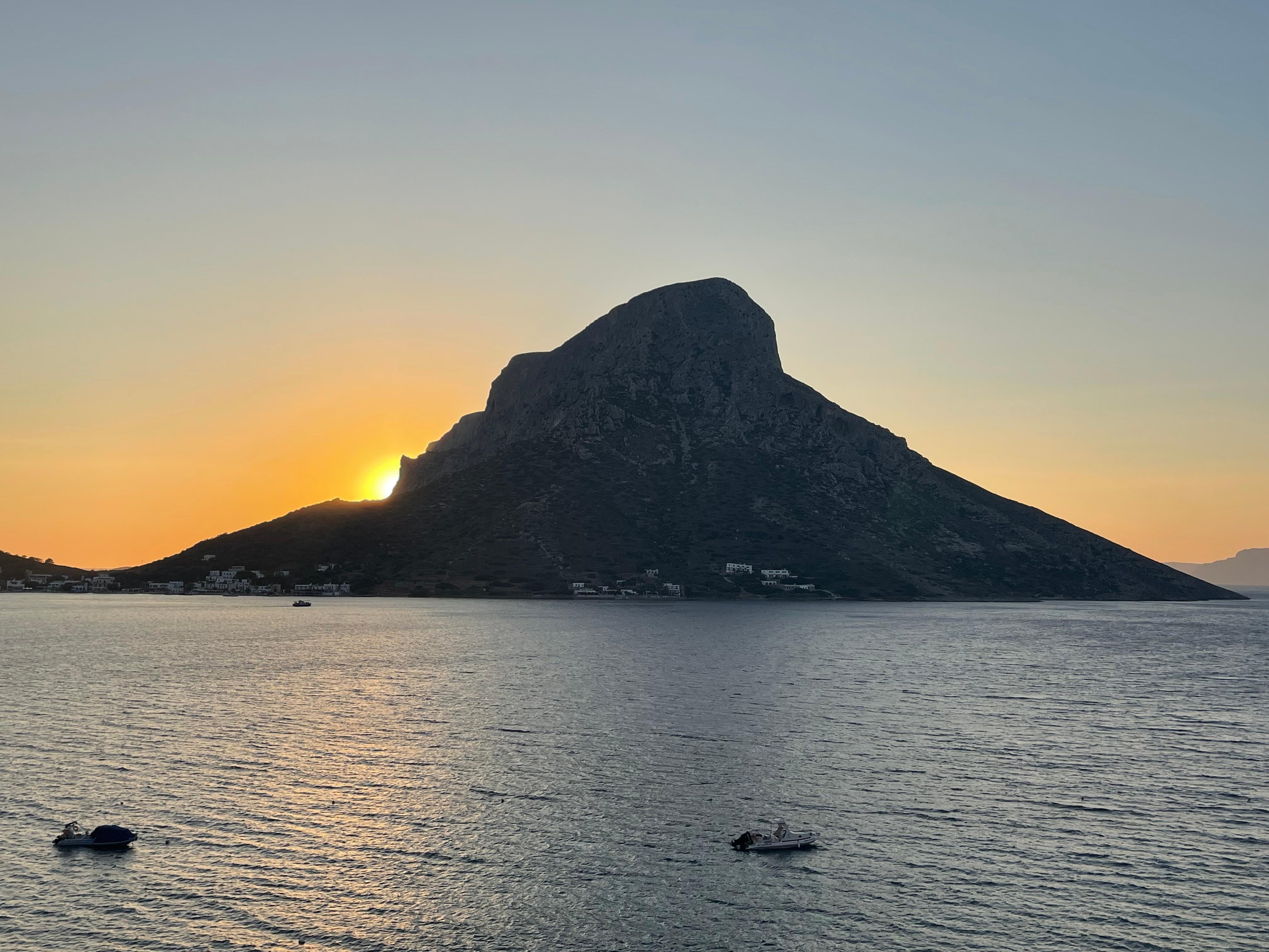 Sunset view from the balcony.