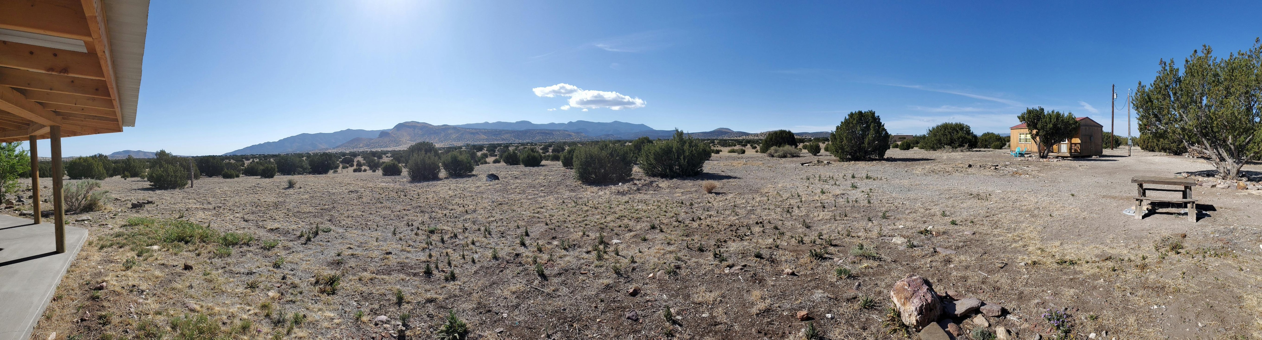 Wide angle view from the Hogan