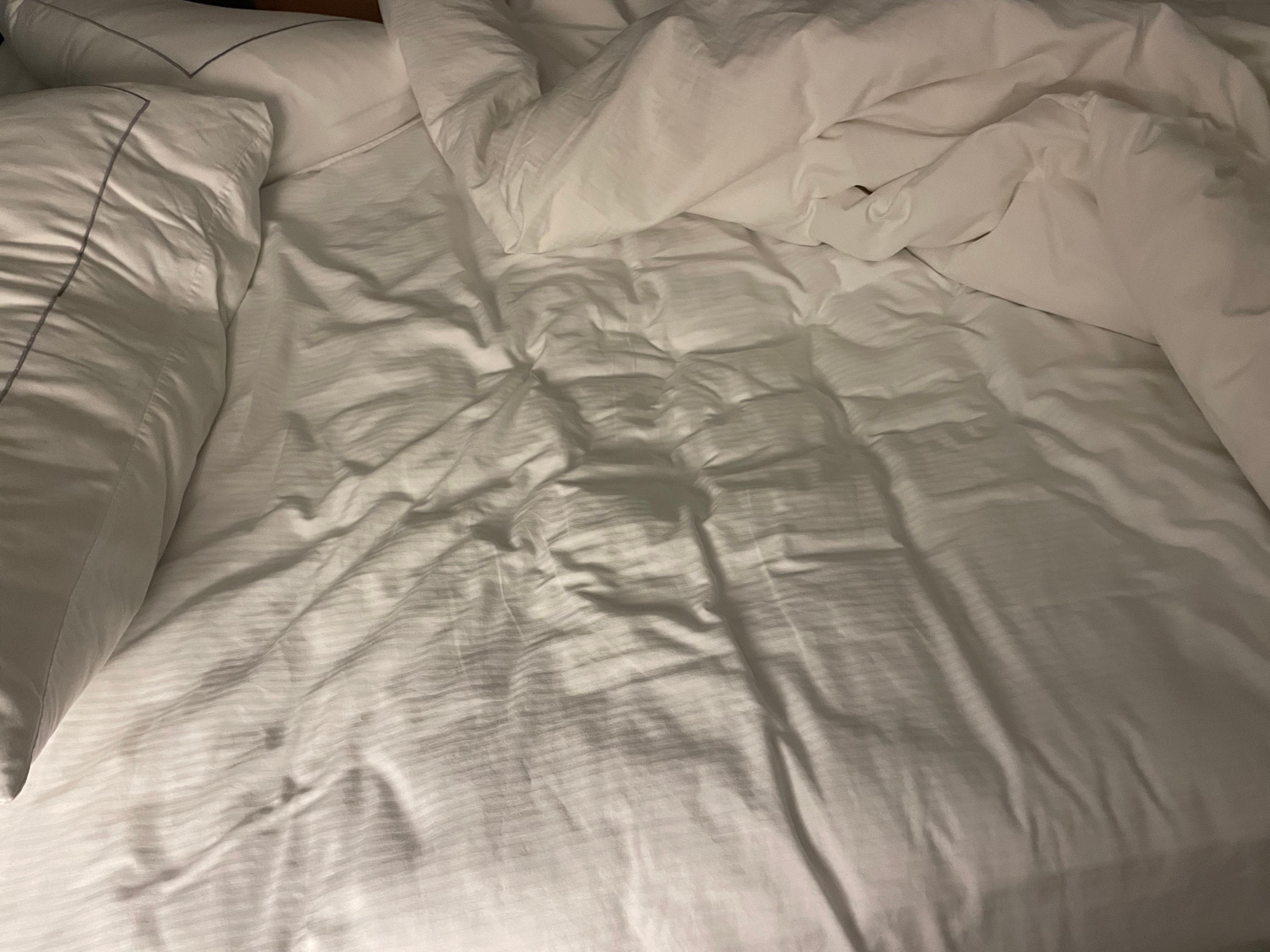 Concave bed… the middle section was firm, the left and right side was concave and felt like a hammock 