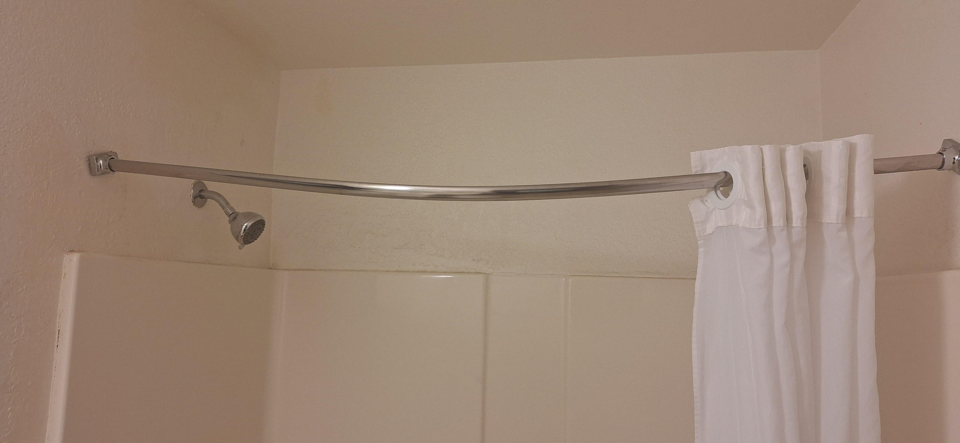 Loose shower curtain