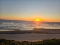 Beautiful sunset from the balcony