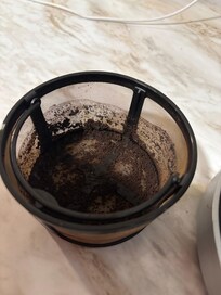 Dirty coffee filter