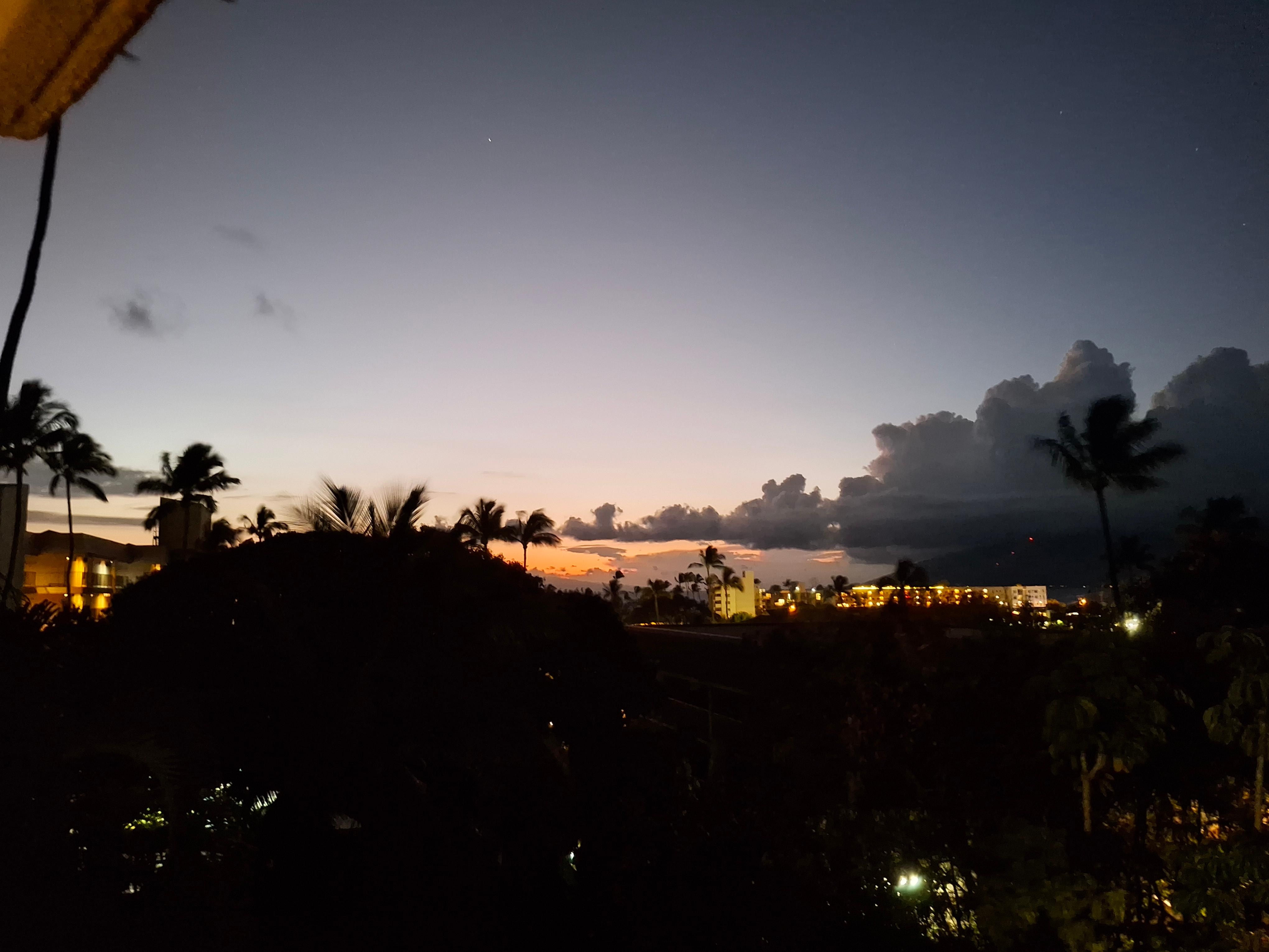 Sunset on the lanai