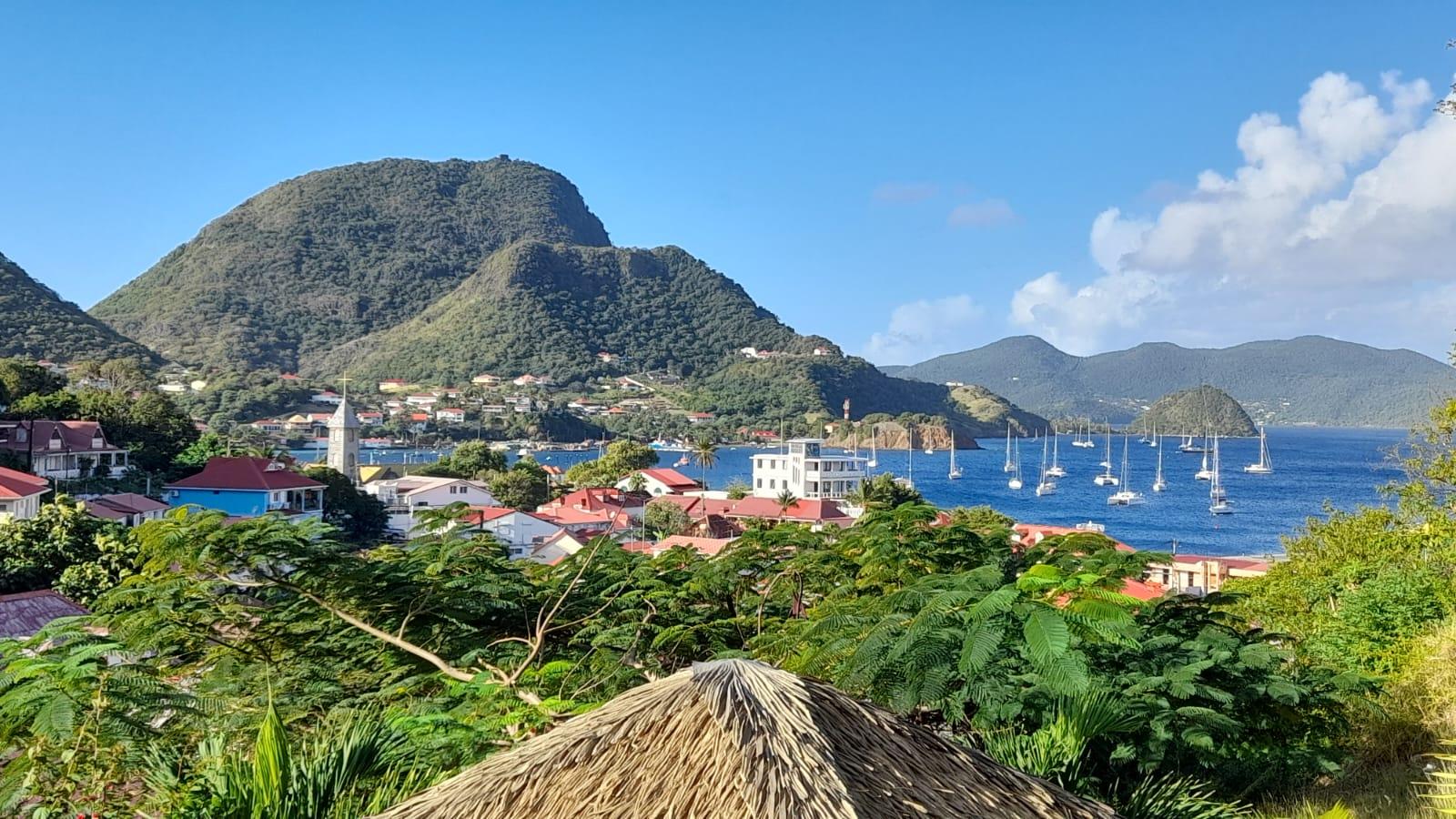 Vue de notre terrasse de la résidence hôtelière 