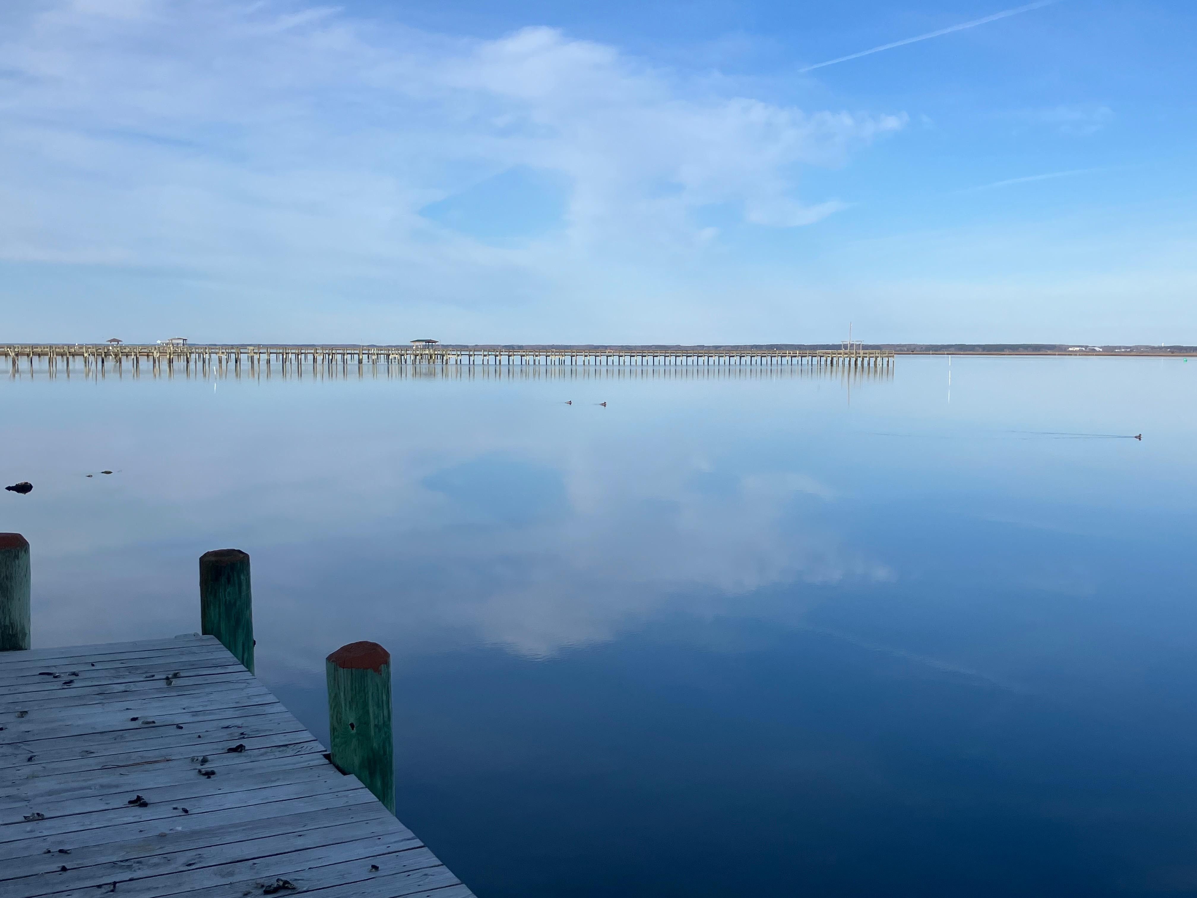 Beautiful view from the hotel dock.