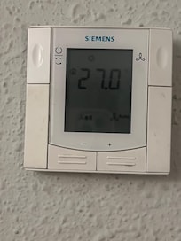 Temperature inside the room at 27 centigrade because A/C not working and were unable to repair