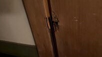 Broken bathroom door