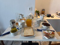 Everyday breakfast served in room