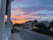 Beautiful sunset from the patio.