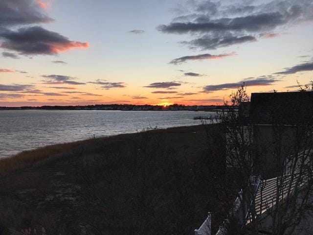 Sunset from the deck off the family room.