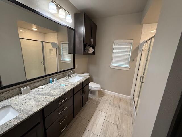 Master bathroom with shower