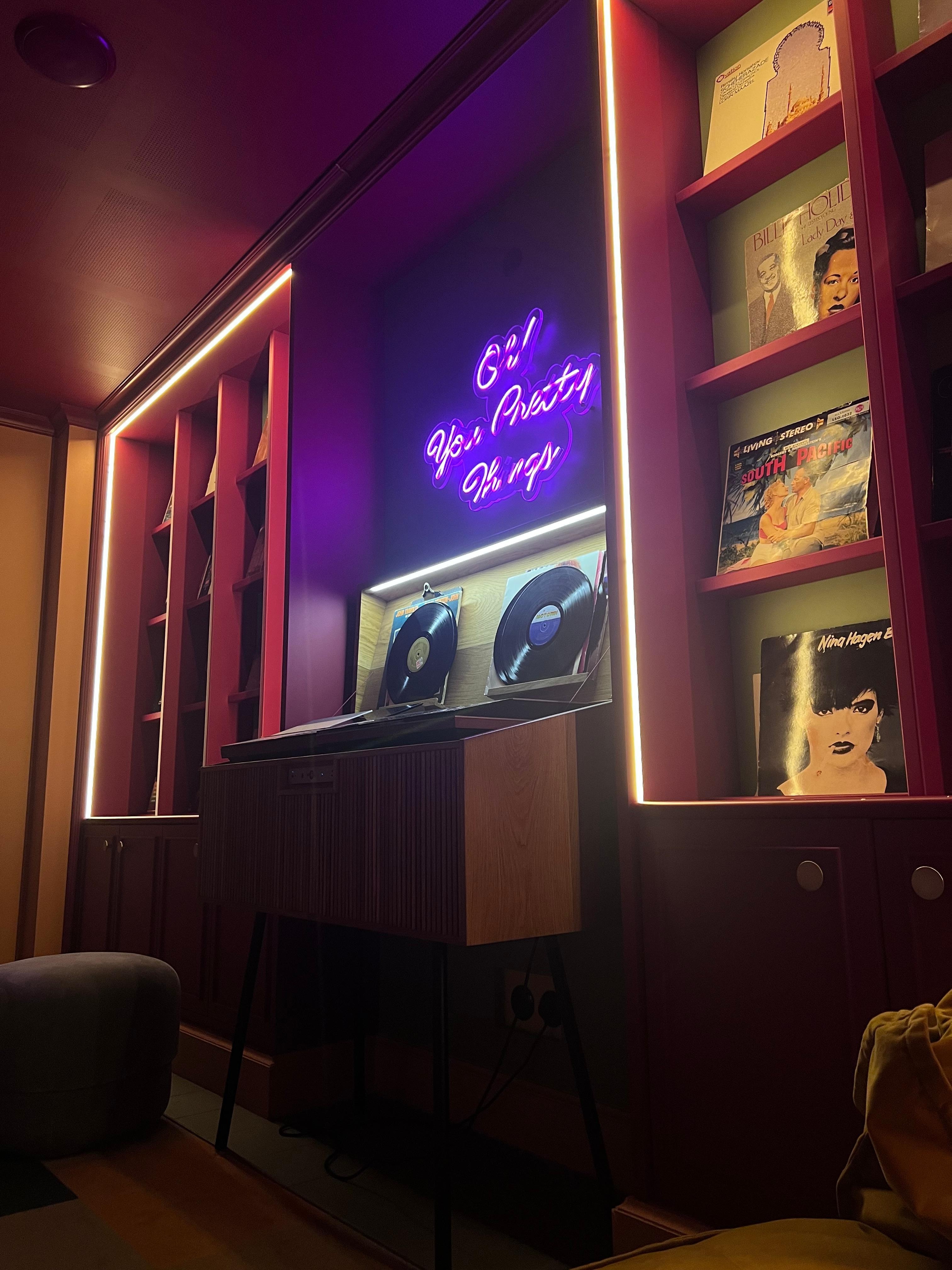 One of many inviting lounges