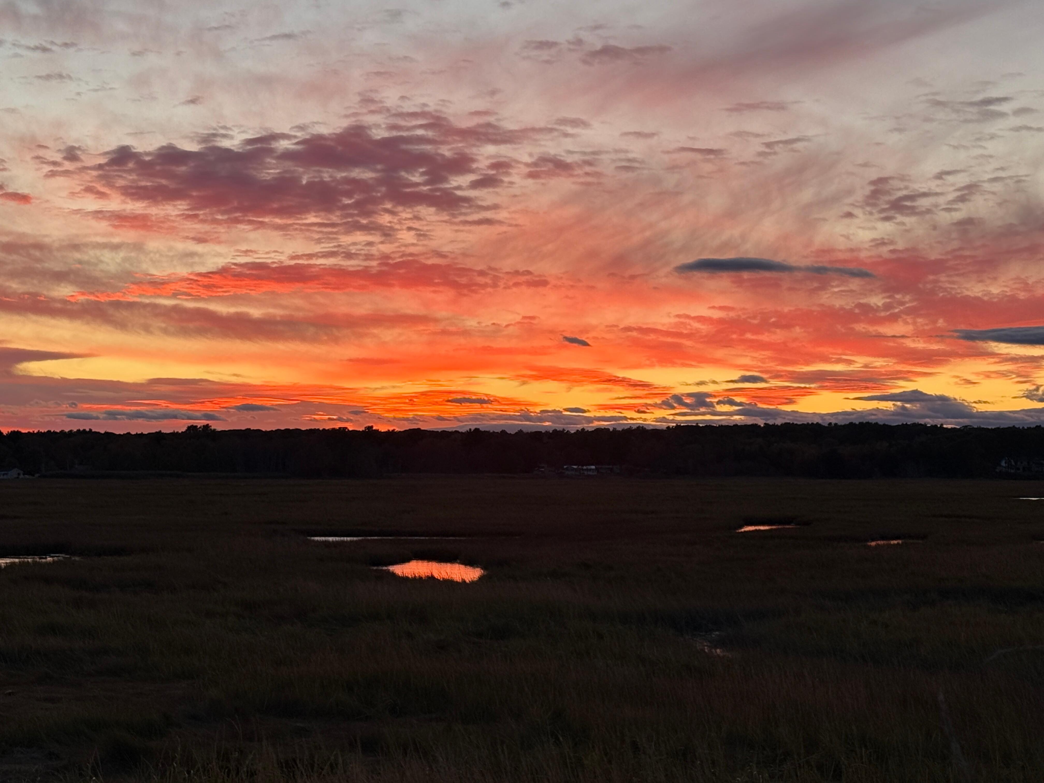 Sunset from behind the house
