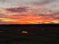 Sunset from behind the house