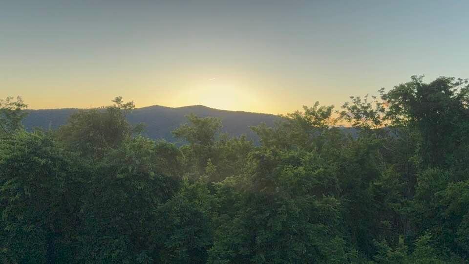 Sunset on the deck.
