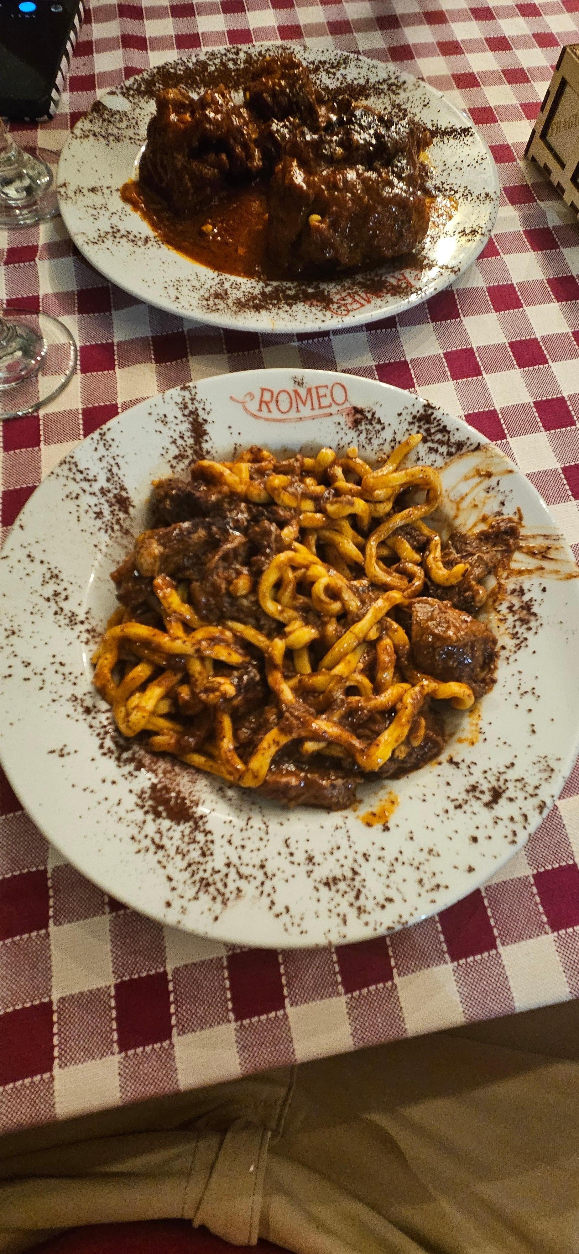 One of many beautiful dishes at Romeos 