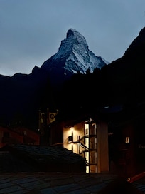 What a magical experience it was to see the Matterhorn from our window.