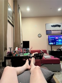 Hanging in the living room