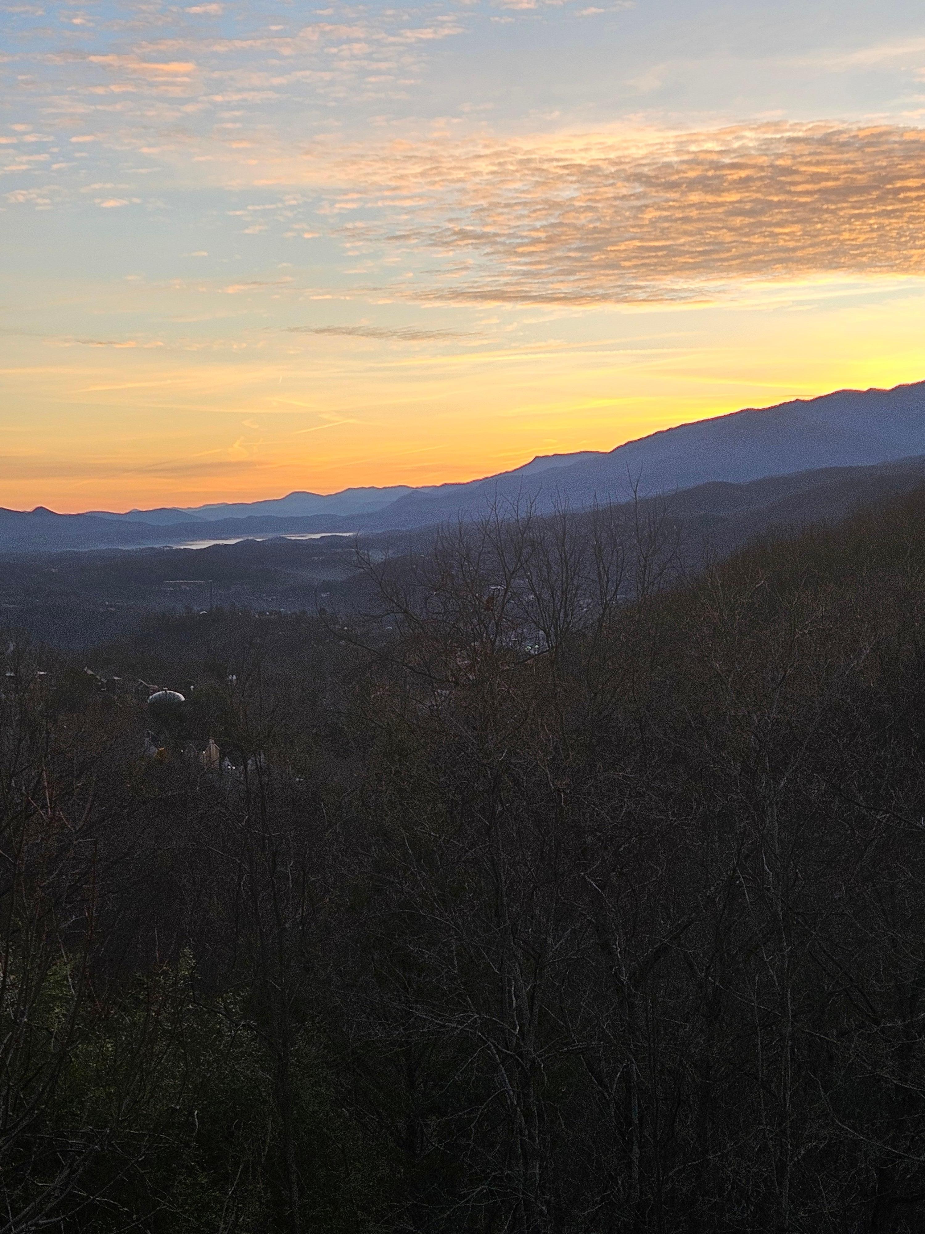 Sunrise from the master balcony 
